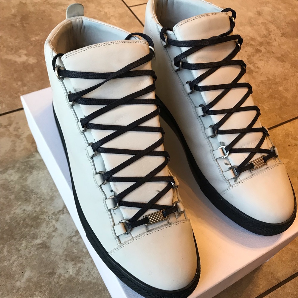 Balenciaga Arena Sneakers “White and Navy”